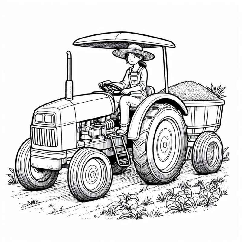 Traktor Ausmalbilder 038