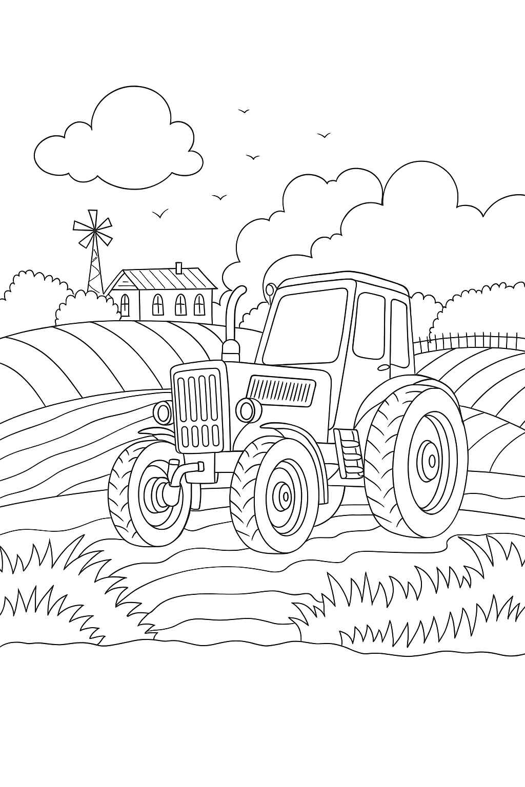 Traktor Ausmalbilder 520