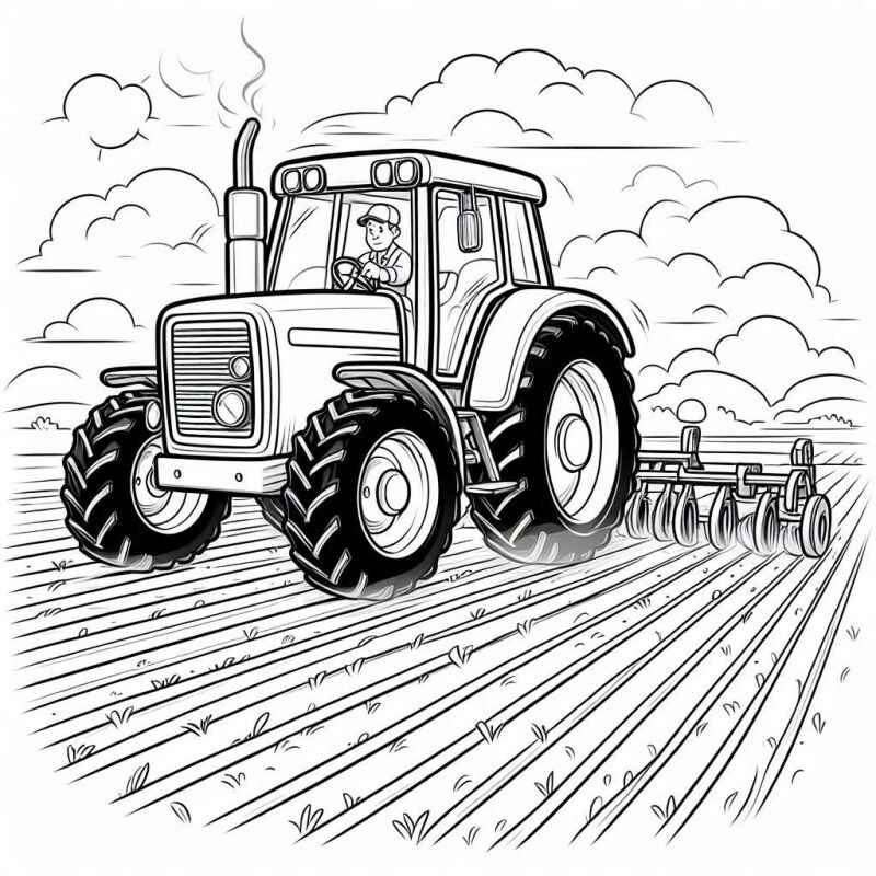 Traktor Ausmalbilder 640