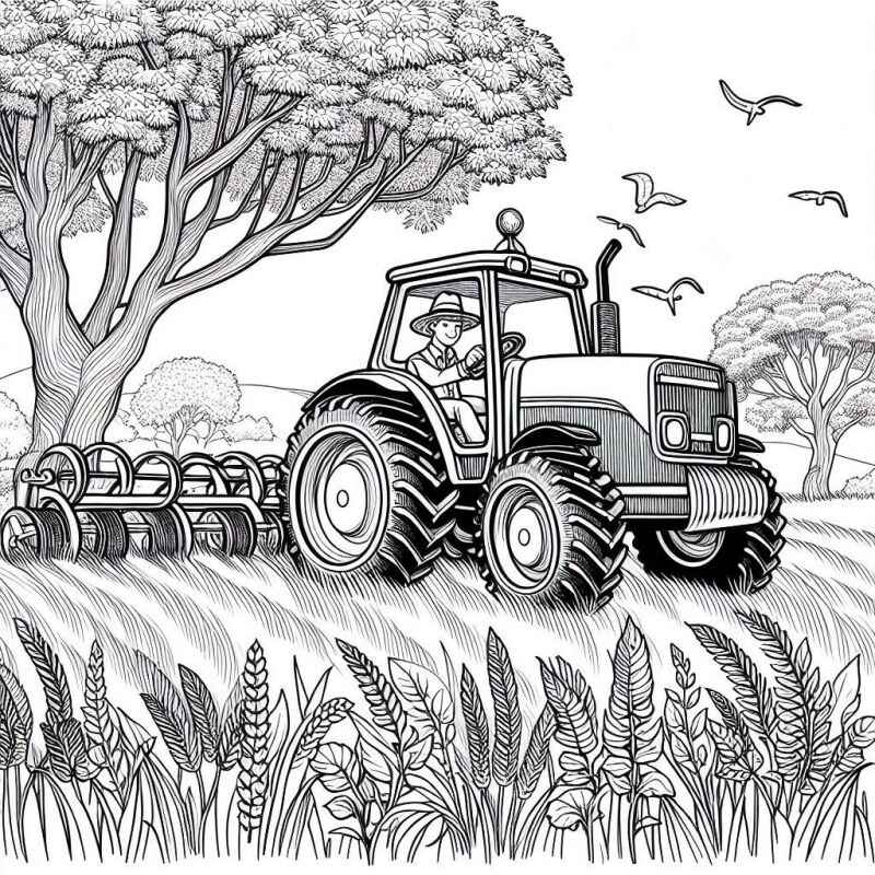 Traktor Ausmalbilder 708