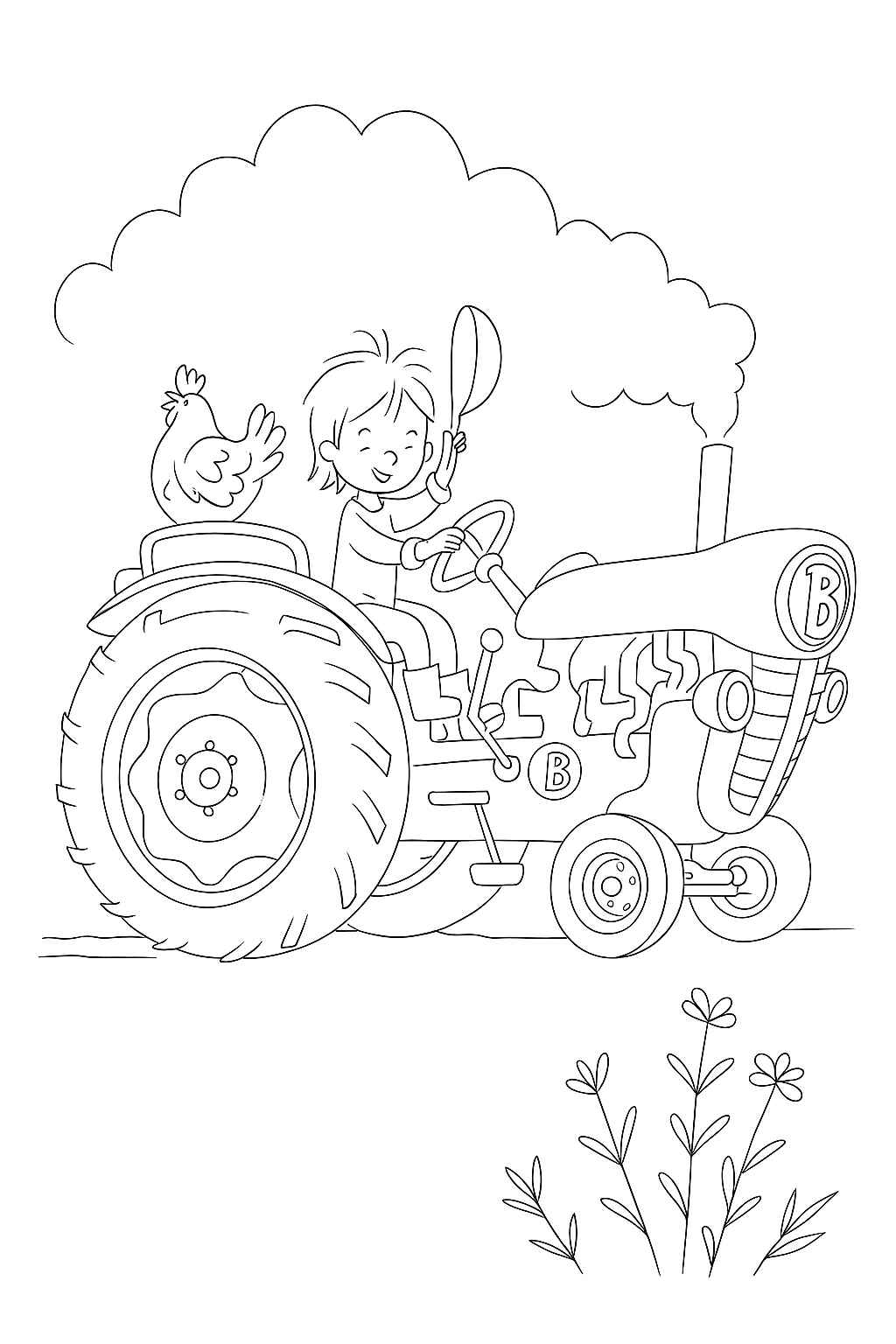 Traktor Ausmalbilder 762