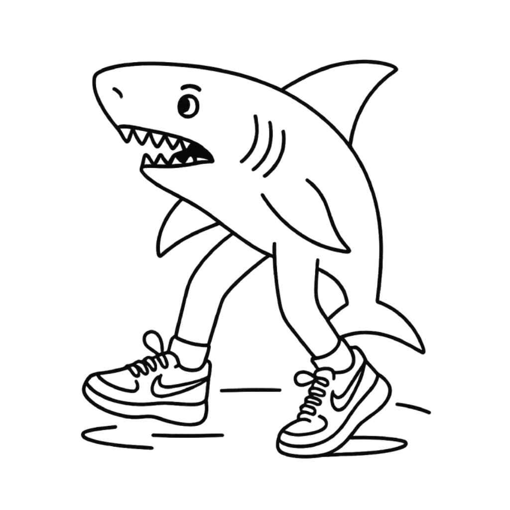 Tralalero Tralala Ausmalbilder 163