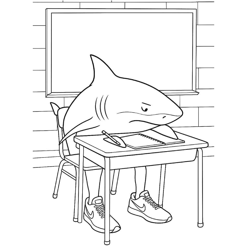 Tralalero Tralala Ausmalbilder 314