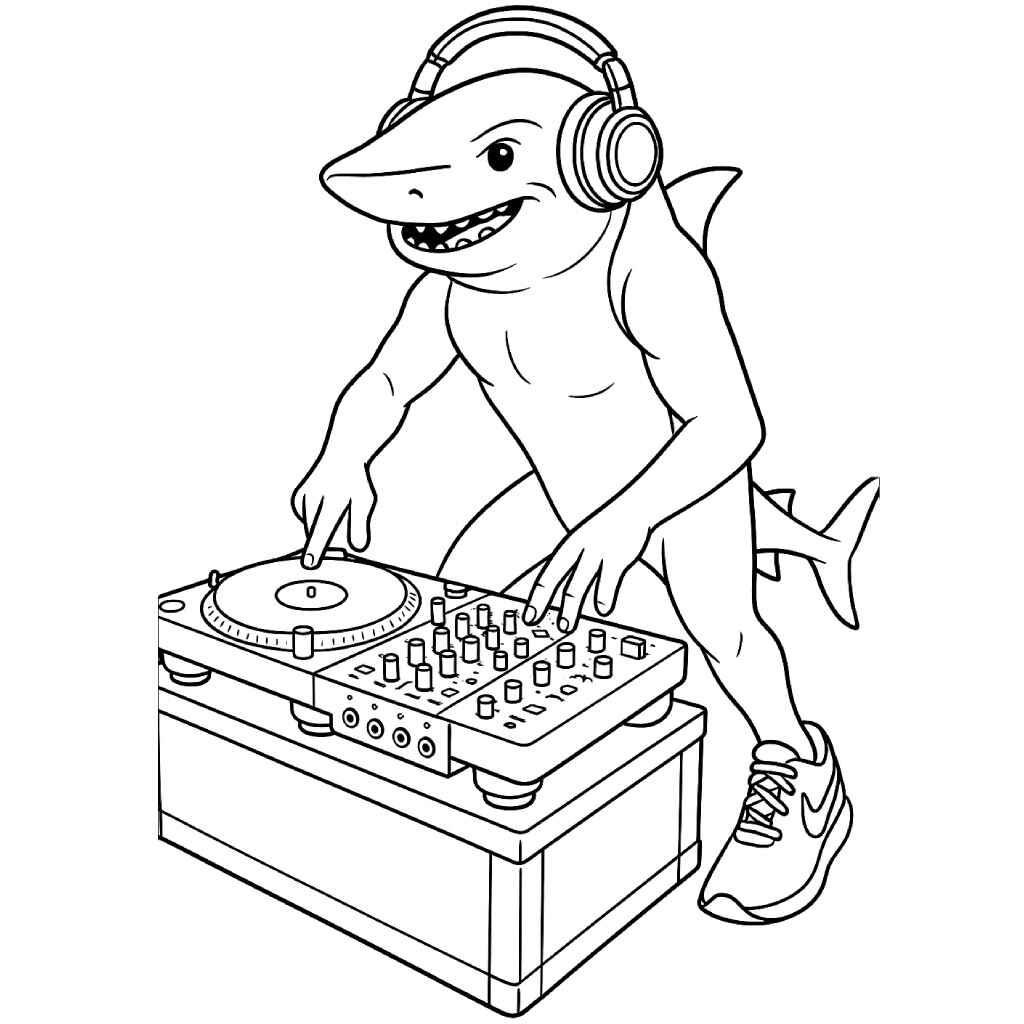 Tralalero Tralala Ausmalbilder 746