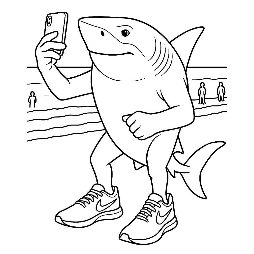 Tralalero Tralala Ausmalbilder 805