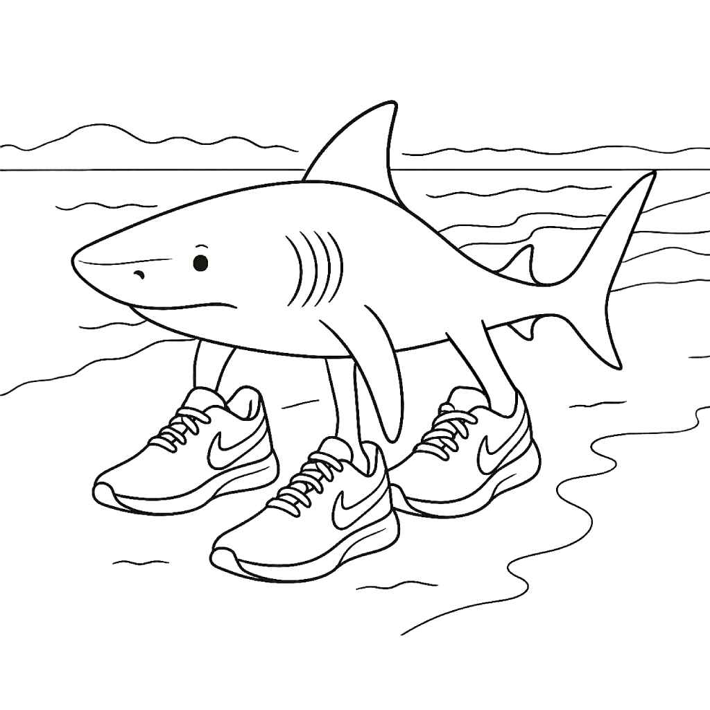 Tralalero Tralala Ausmalbilder 947