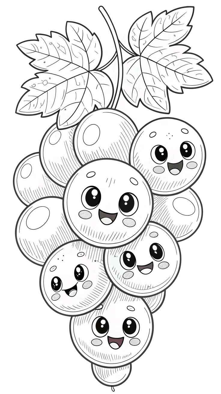 Trauben Ausmalbilder 762