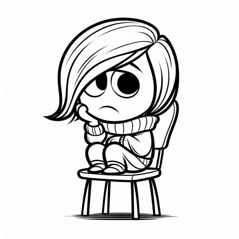 Traurigkeit Inside Out Ausmalbilder 507