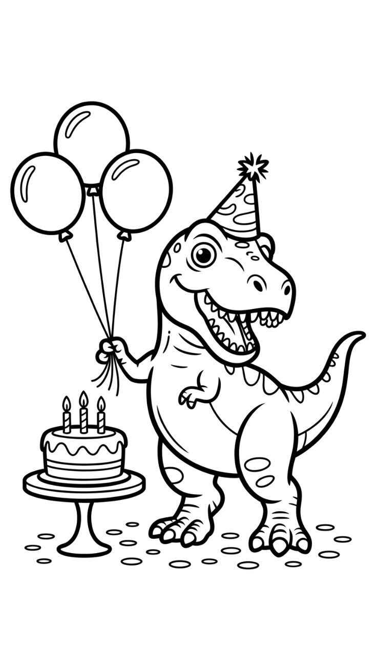 Trex Ausmalbilder 150