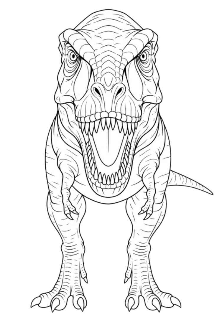 Trex Ausmalbilder 685