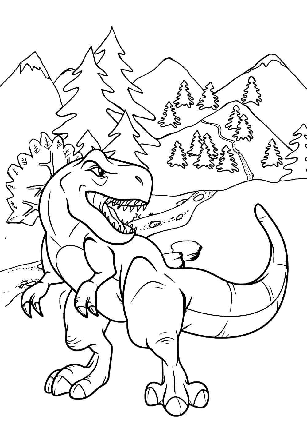 Trex Ausmalbilder 800