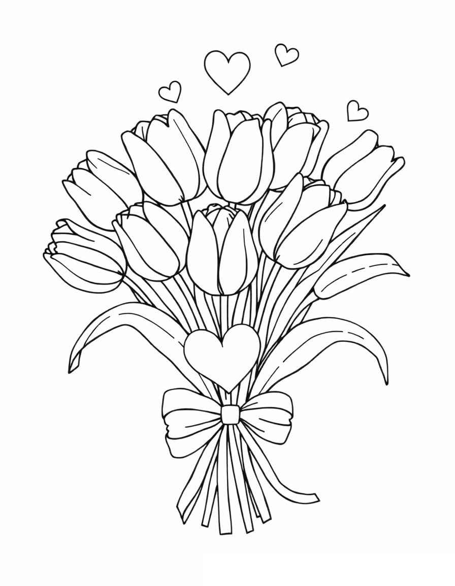 Tulpe Ausmalbilder 136