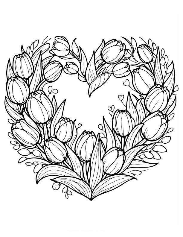 Tulpe Ausmalbilder 240