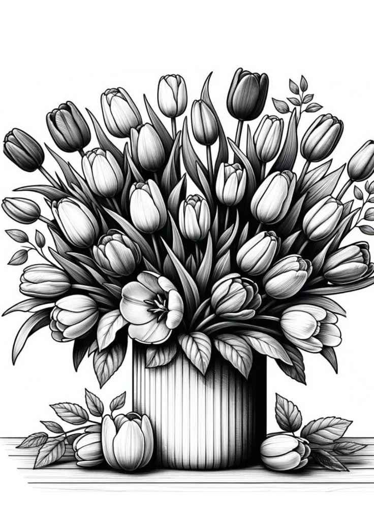 Tulpe Ausmalbilder 582