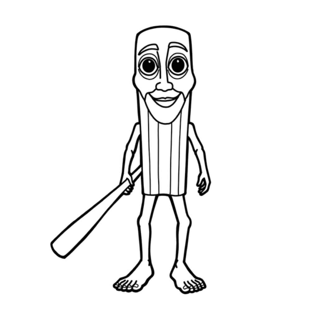 Tung Tung Sahur Ausmalbilder 127