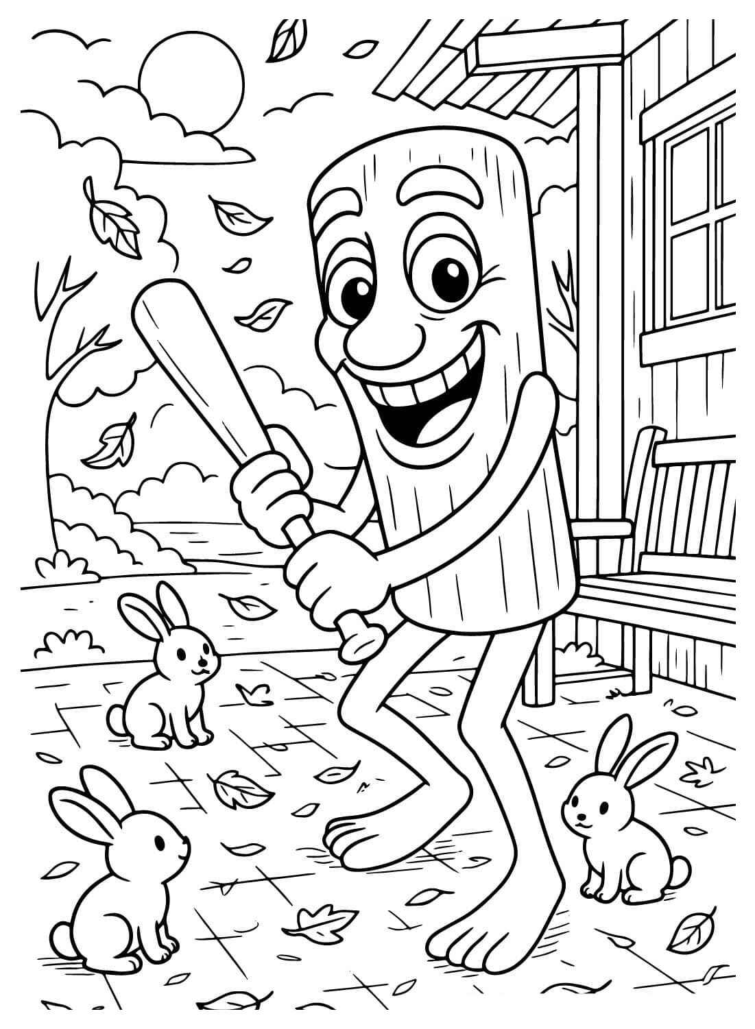 Tung Tung Sahur Ausmalbilder 842