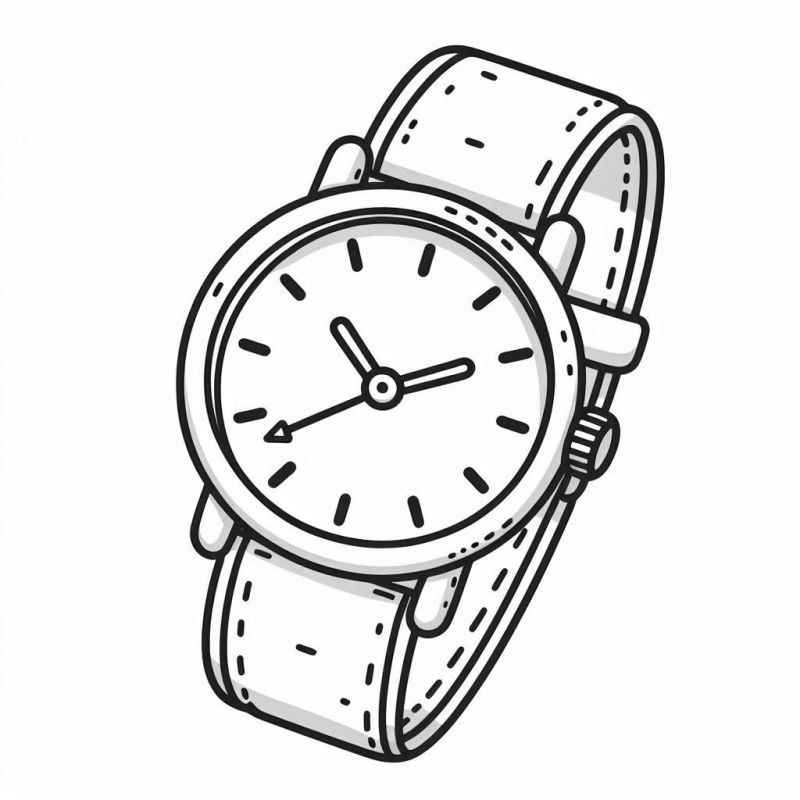 Uhr Ausmalbilder 173