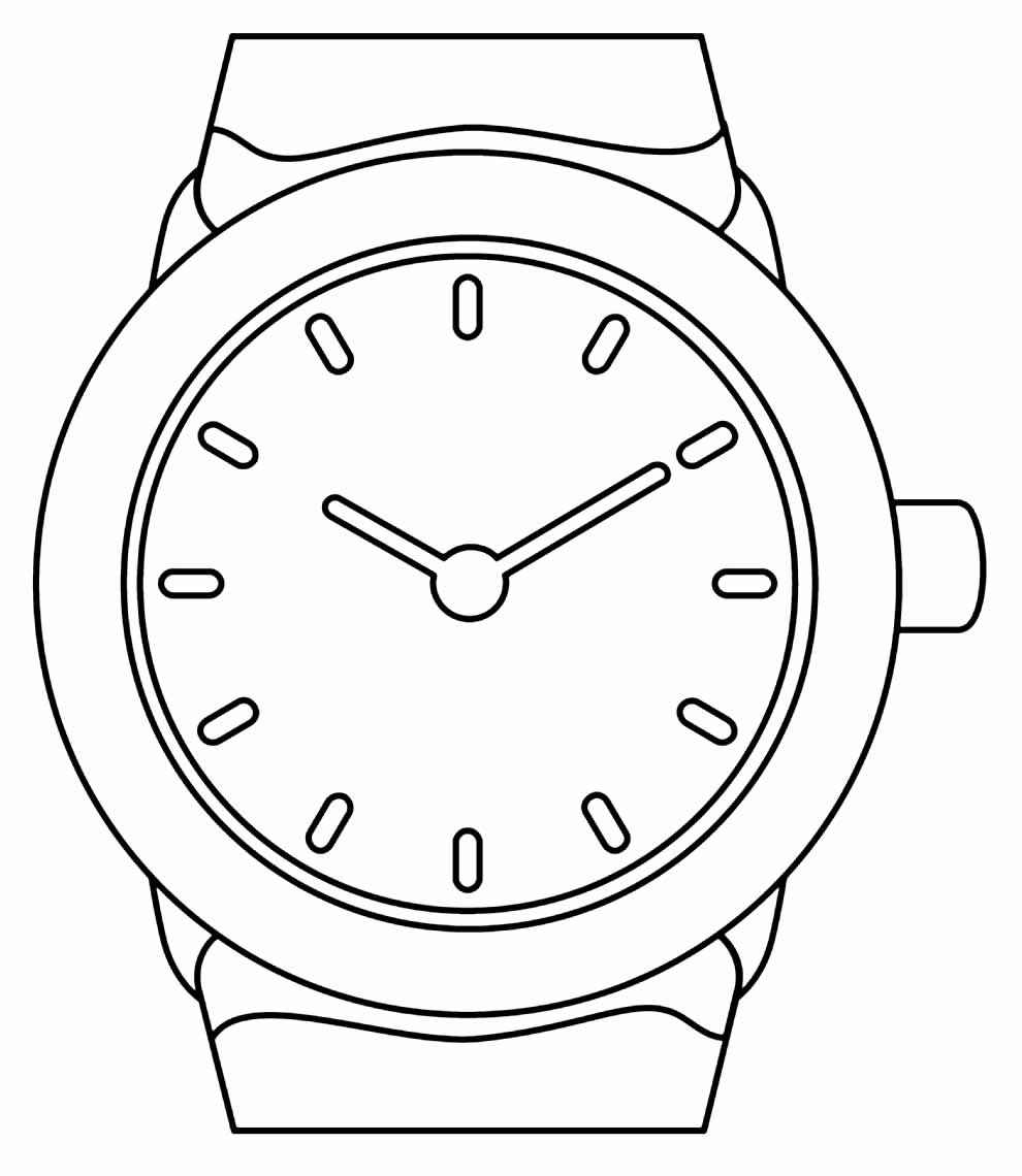 Uhr Ausmalbilder 763