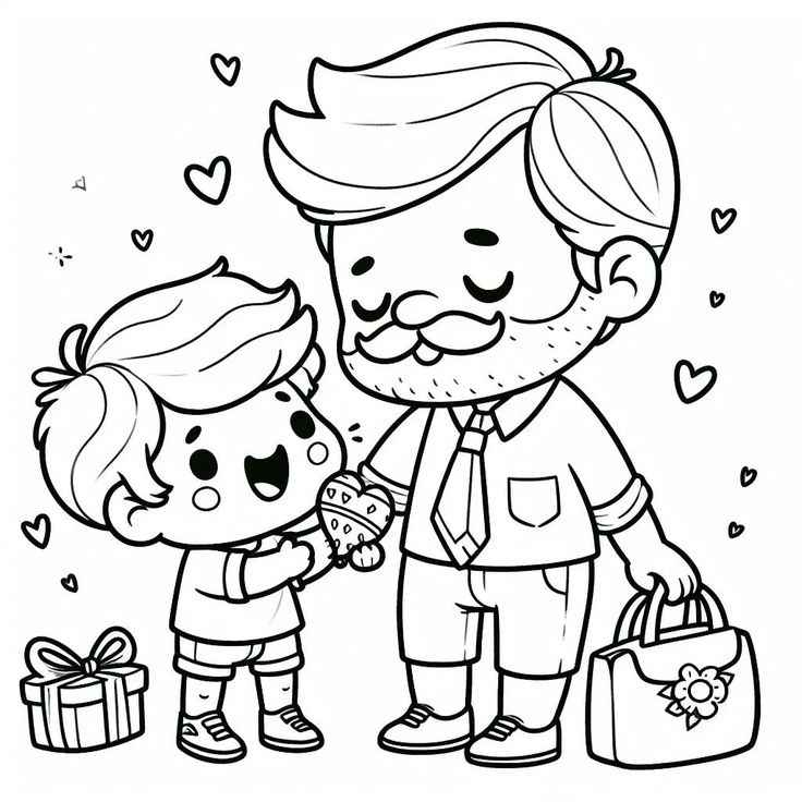 Vatertag Ausmalbilder 644