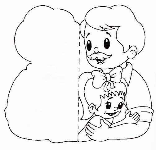 Vatertagskarte Ausmalbilder 129