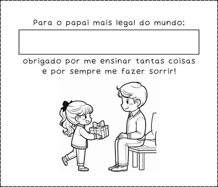 Vatertagskarte Ausmalbilder 194