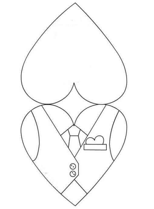 Vatertagskarte Ausmalbilder 258