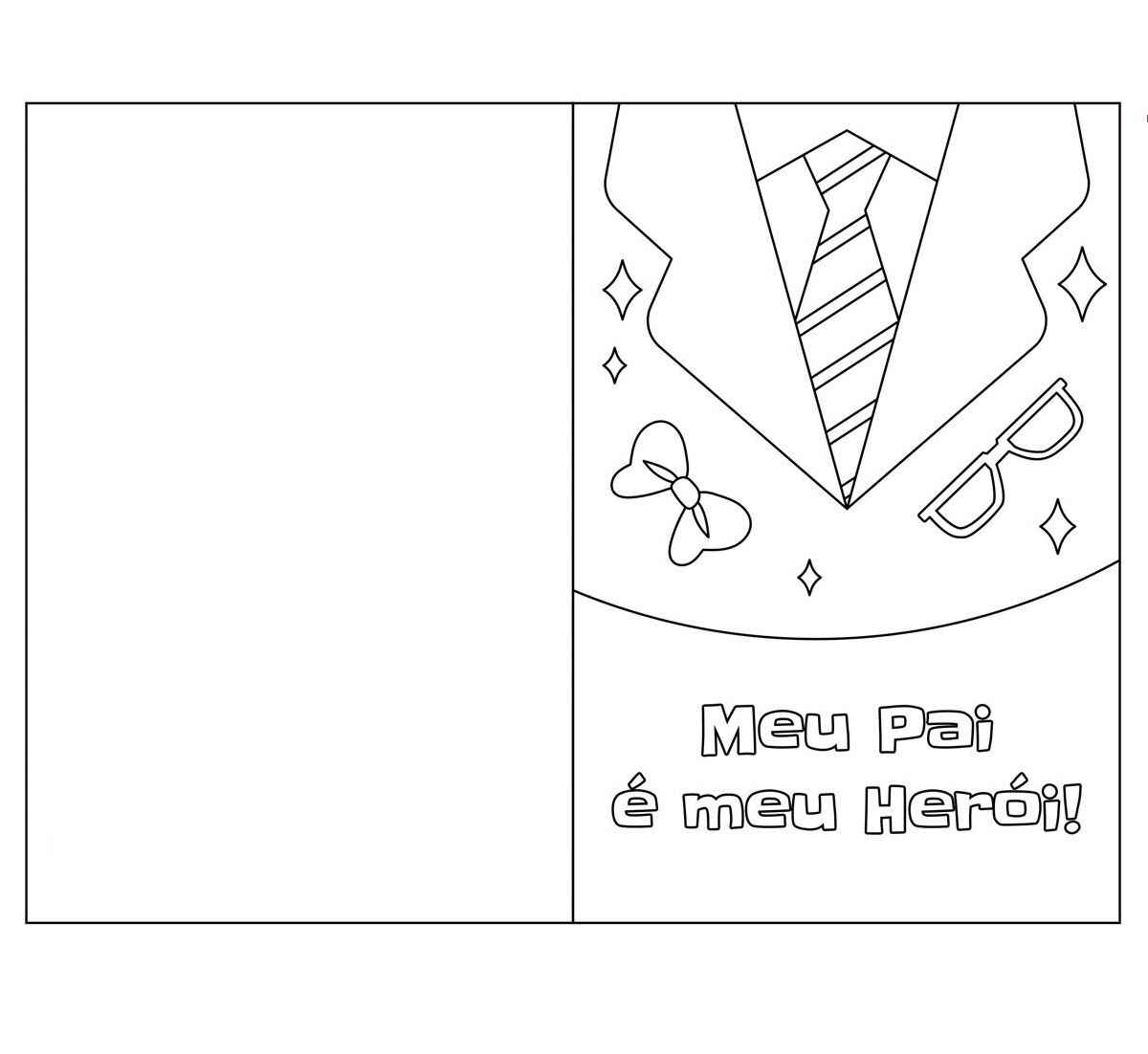 Vatertagskarte Ausmalbilder 330