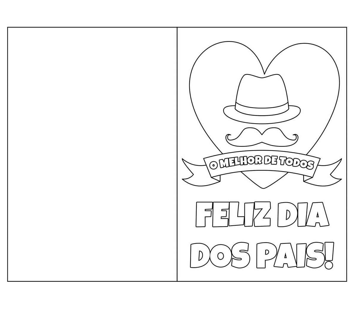 Vatertagskarte Ausmalbilder 395