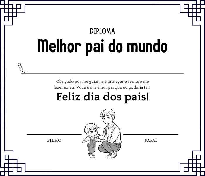 Vatertagskarte Ausmalbilder 510