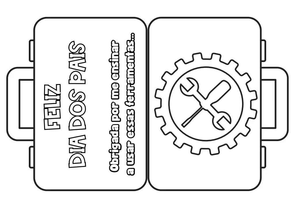 Vatertagskarte Ausmalbilder 649