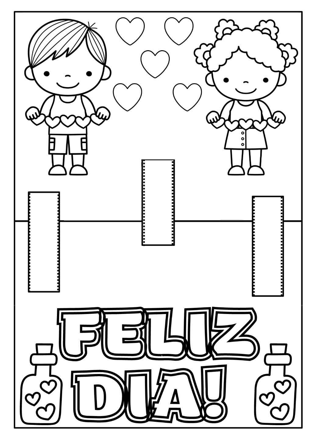 Vatertagskarte Ausmalbilder 714