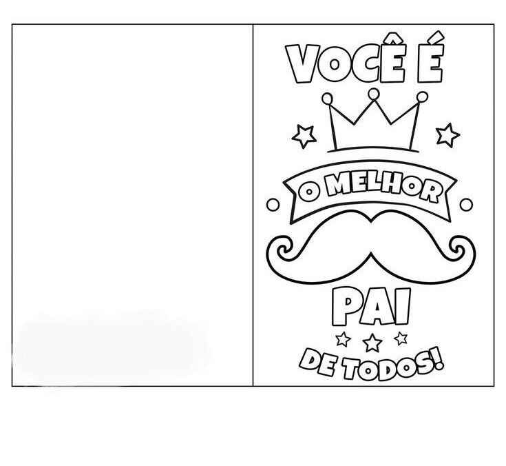 Vatertagskarte Ausmalbilder 746