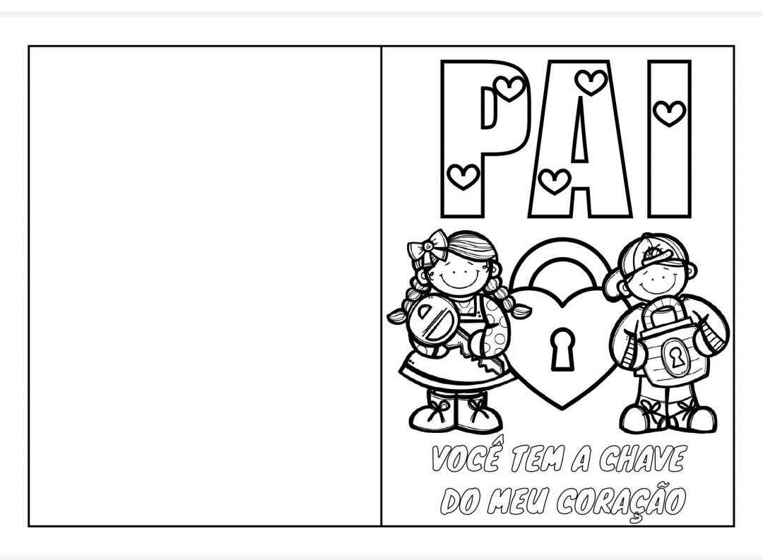 Vatertagskarte Ausmalbilder 780