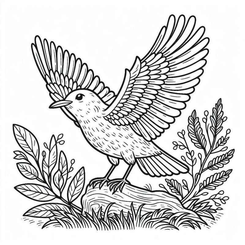 Vögel Ausmalbilder 187