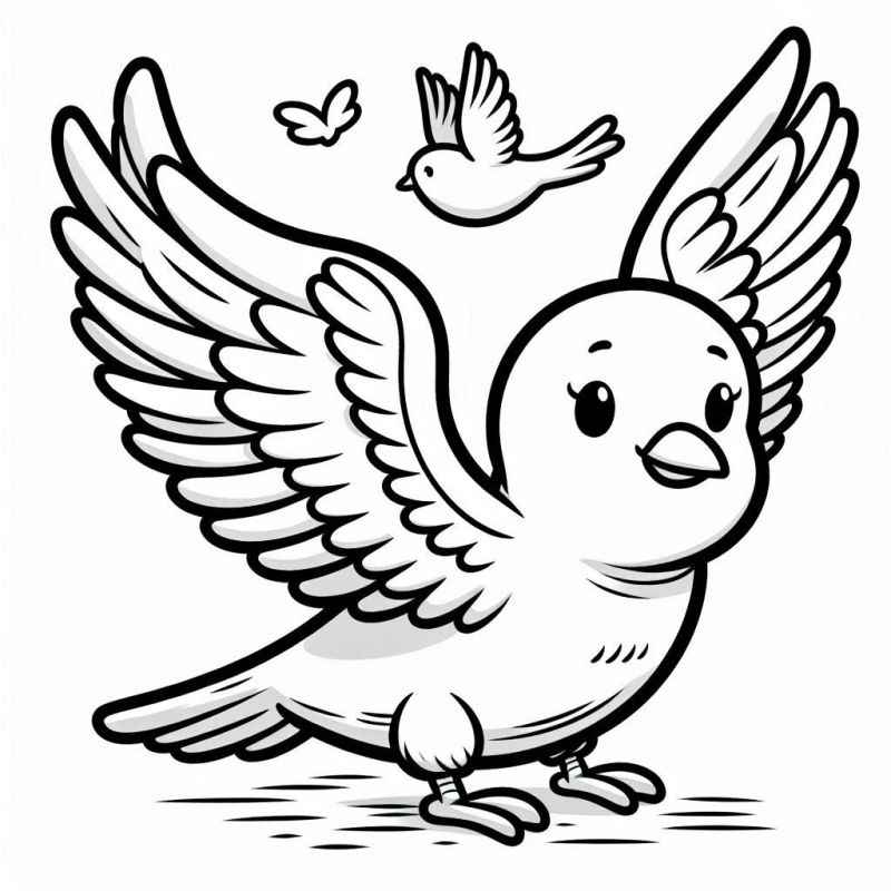 Vögel Ausmalbilder 214