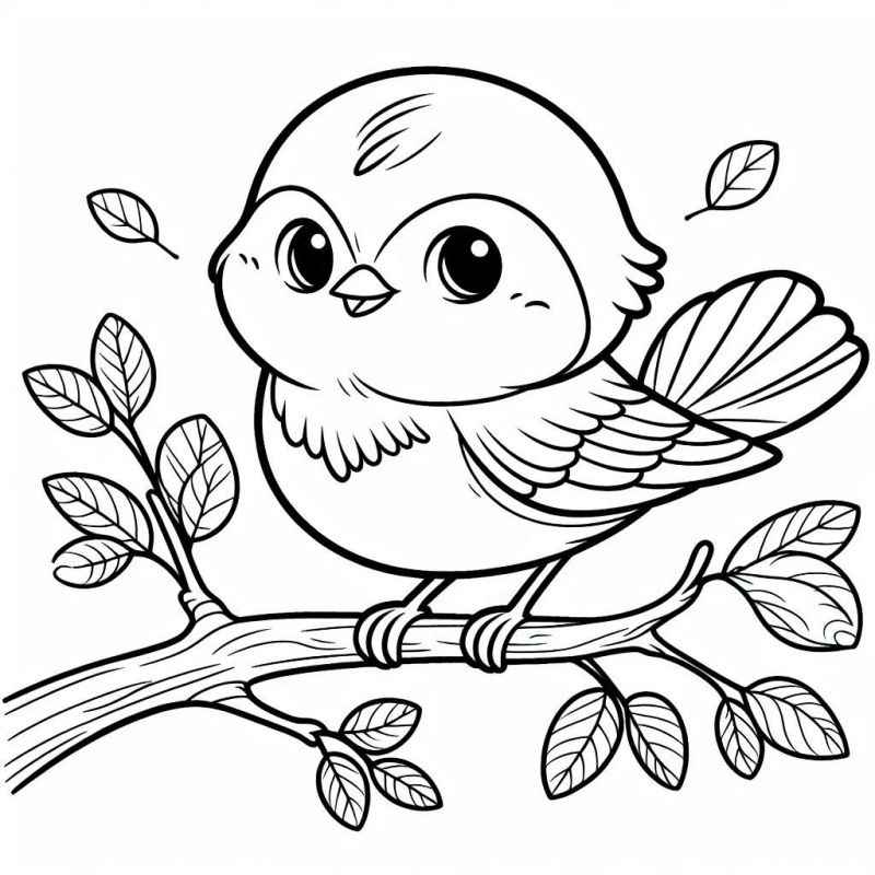 Vögel Ausmalbilder 489