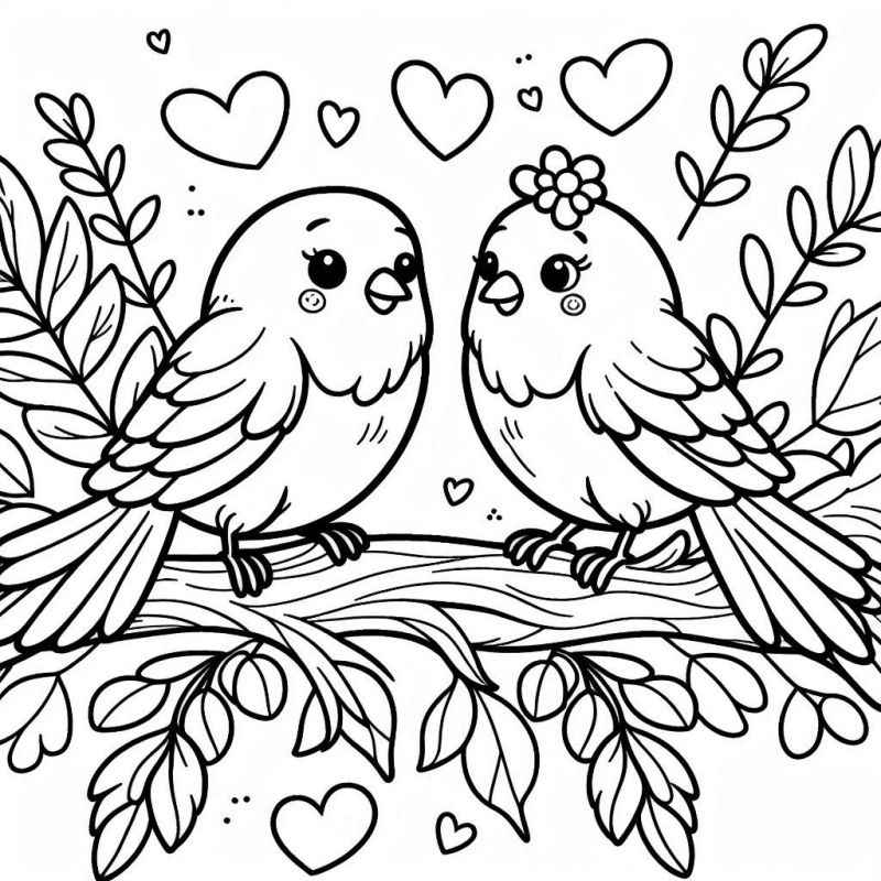 Vögel Ausmalbilder 602