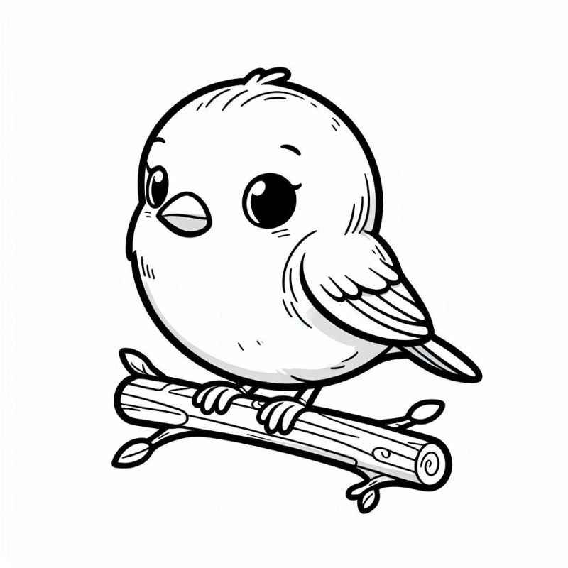 Vögel Ausmalbilder 740