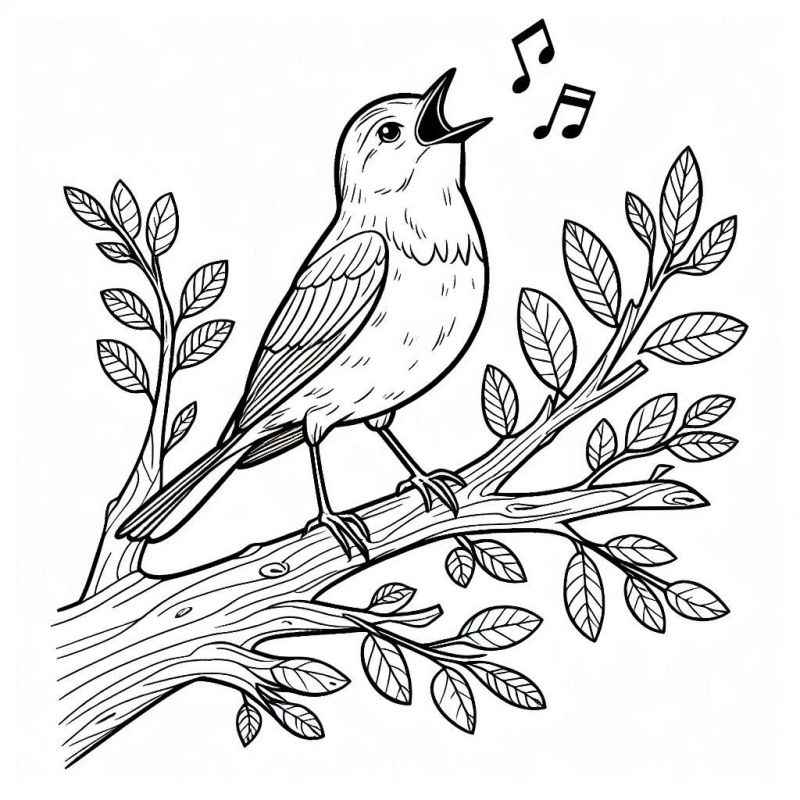 Vögel Ausmalbilder 869