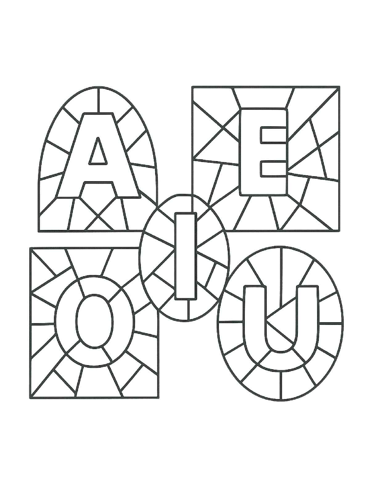 Vokale Ausmalbilder 100