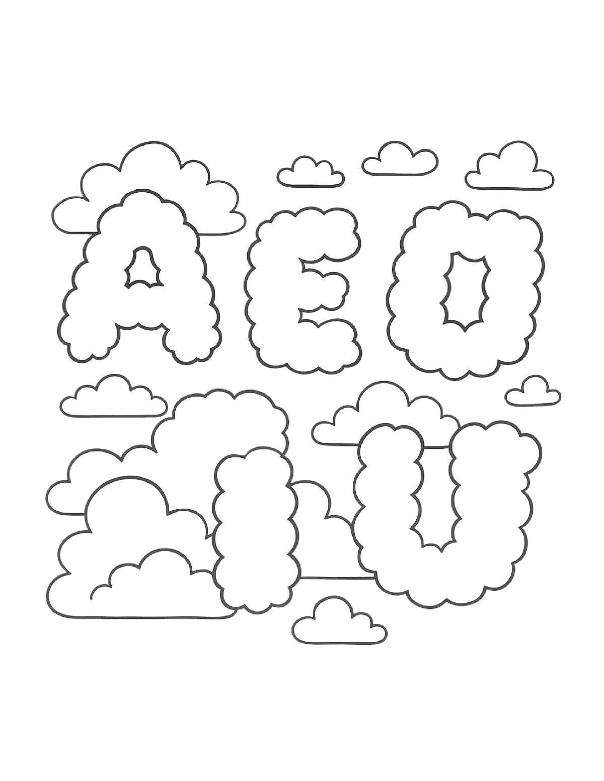 Vokale Ausmalbilder 285