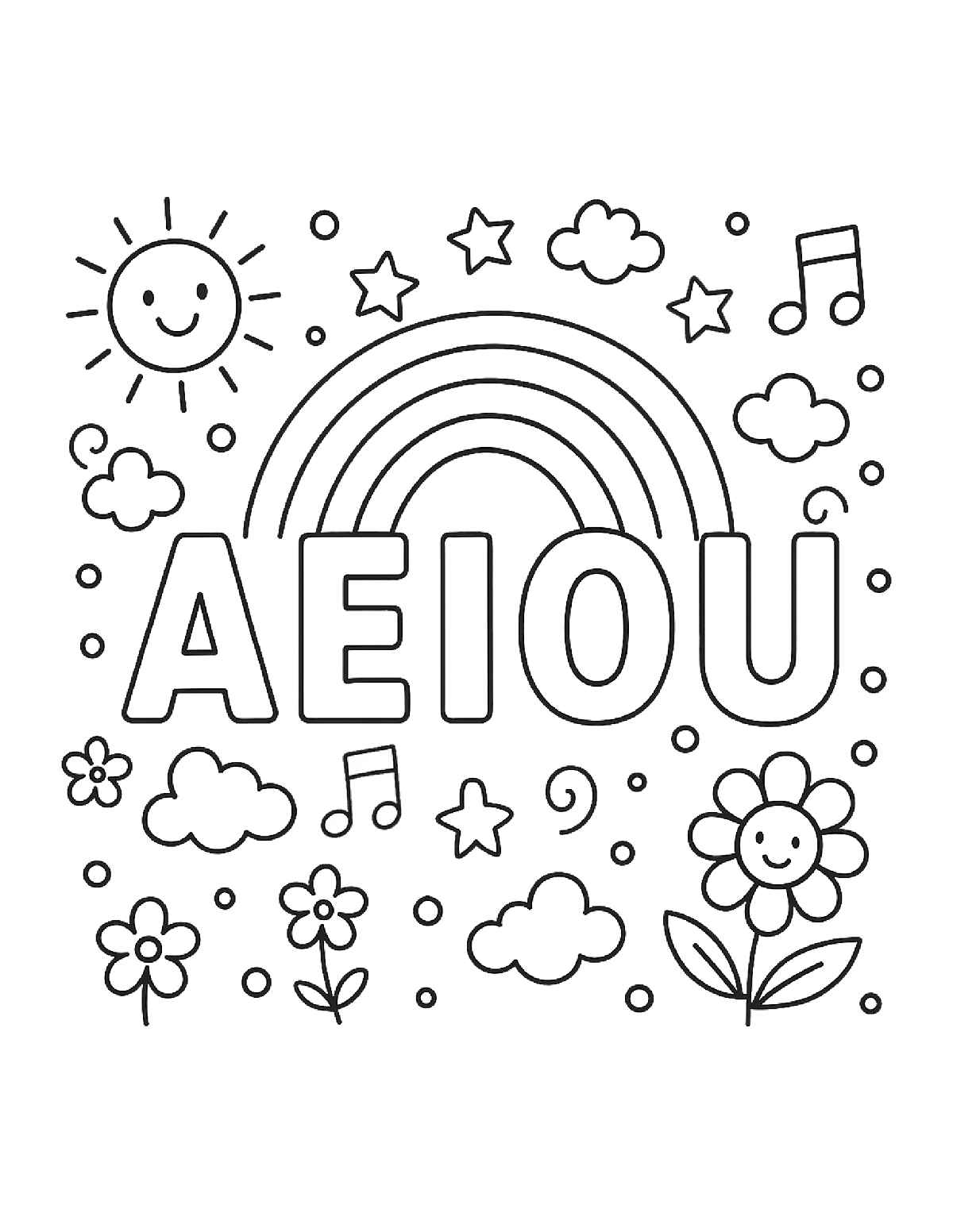 Vokale Ausmalbilder 942