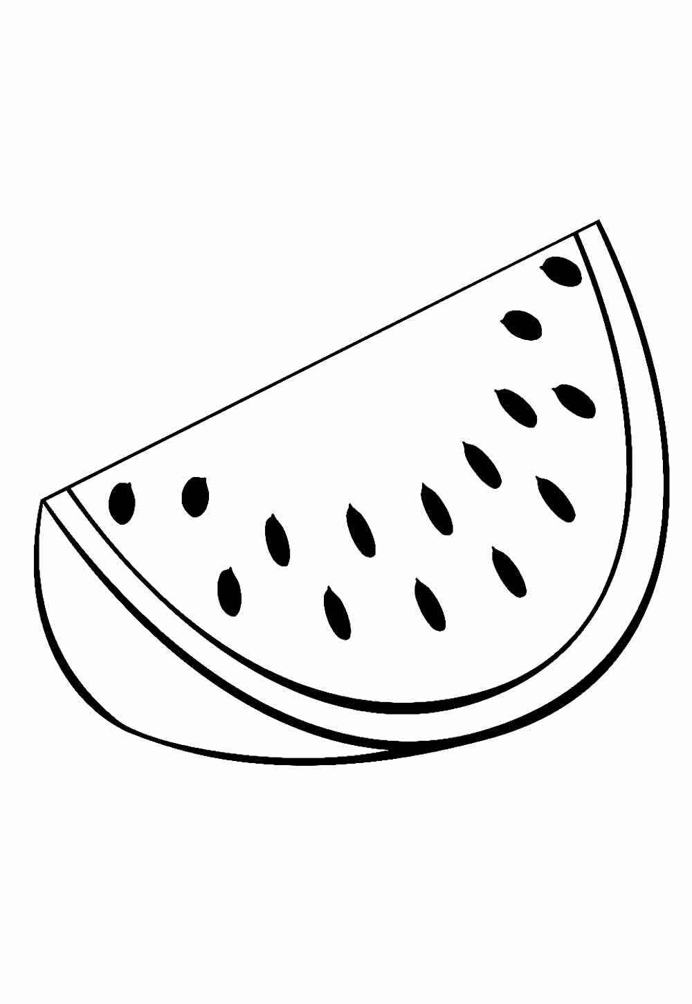 Wassermelone Ausmalbilder 033