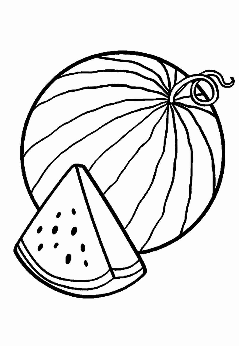 Wassermelone Ausmalbilder 034