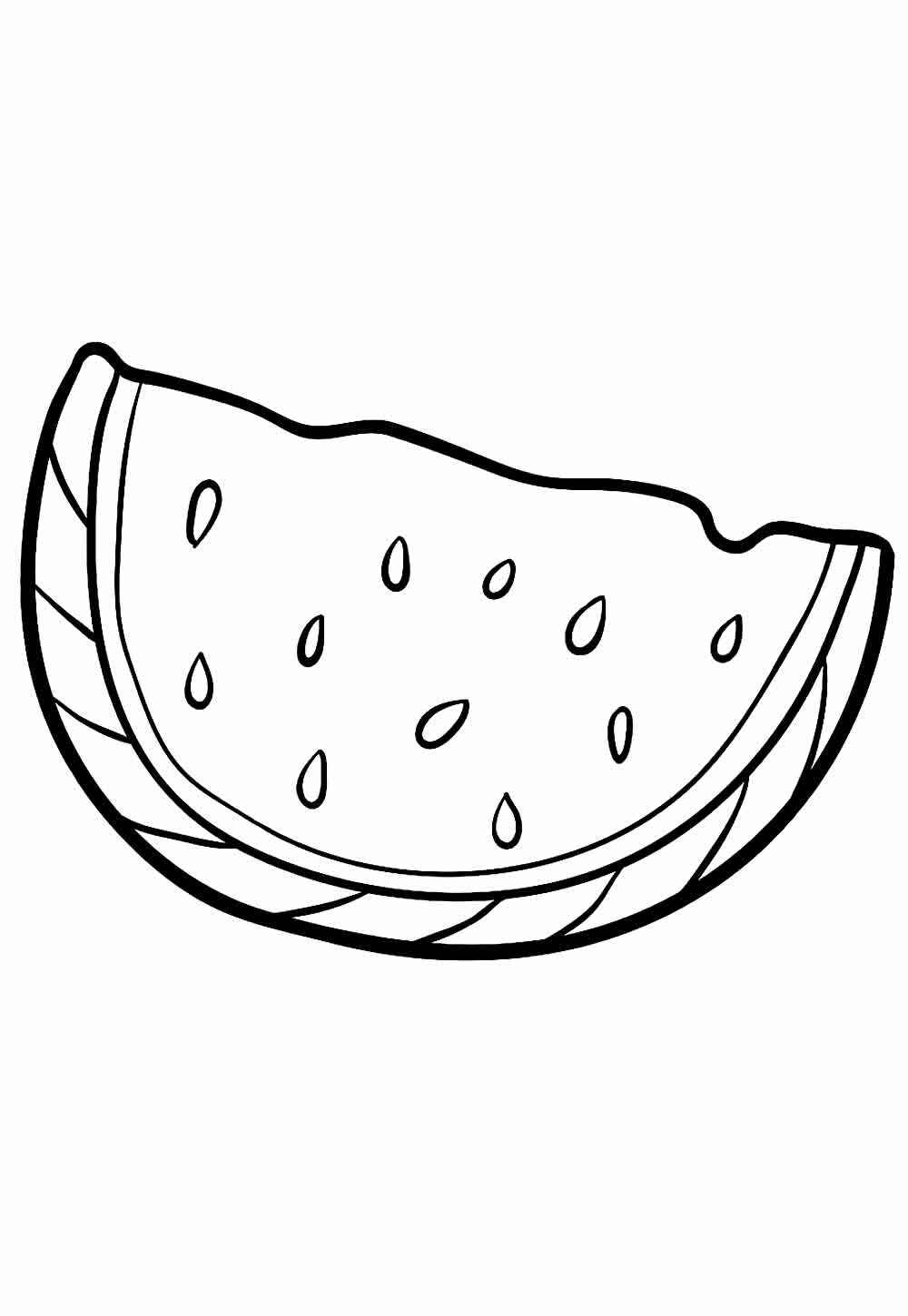 Wassermelone Ausmalbilder 042