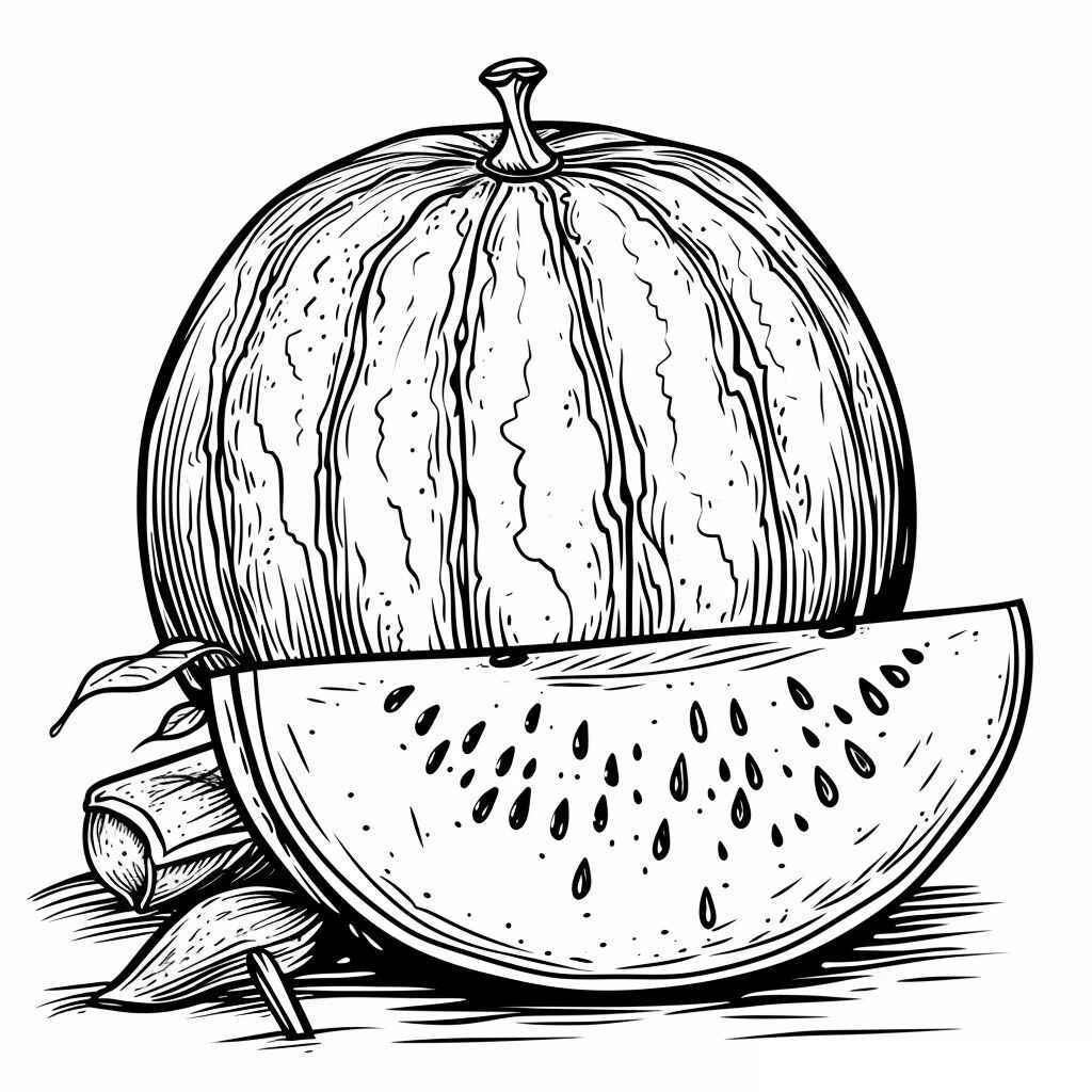 Wassermelone Ausmalbilder 120