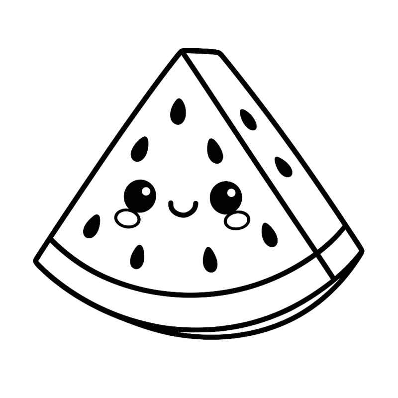 Wassermelone Ausmalbilder 348