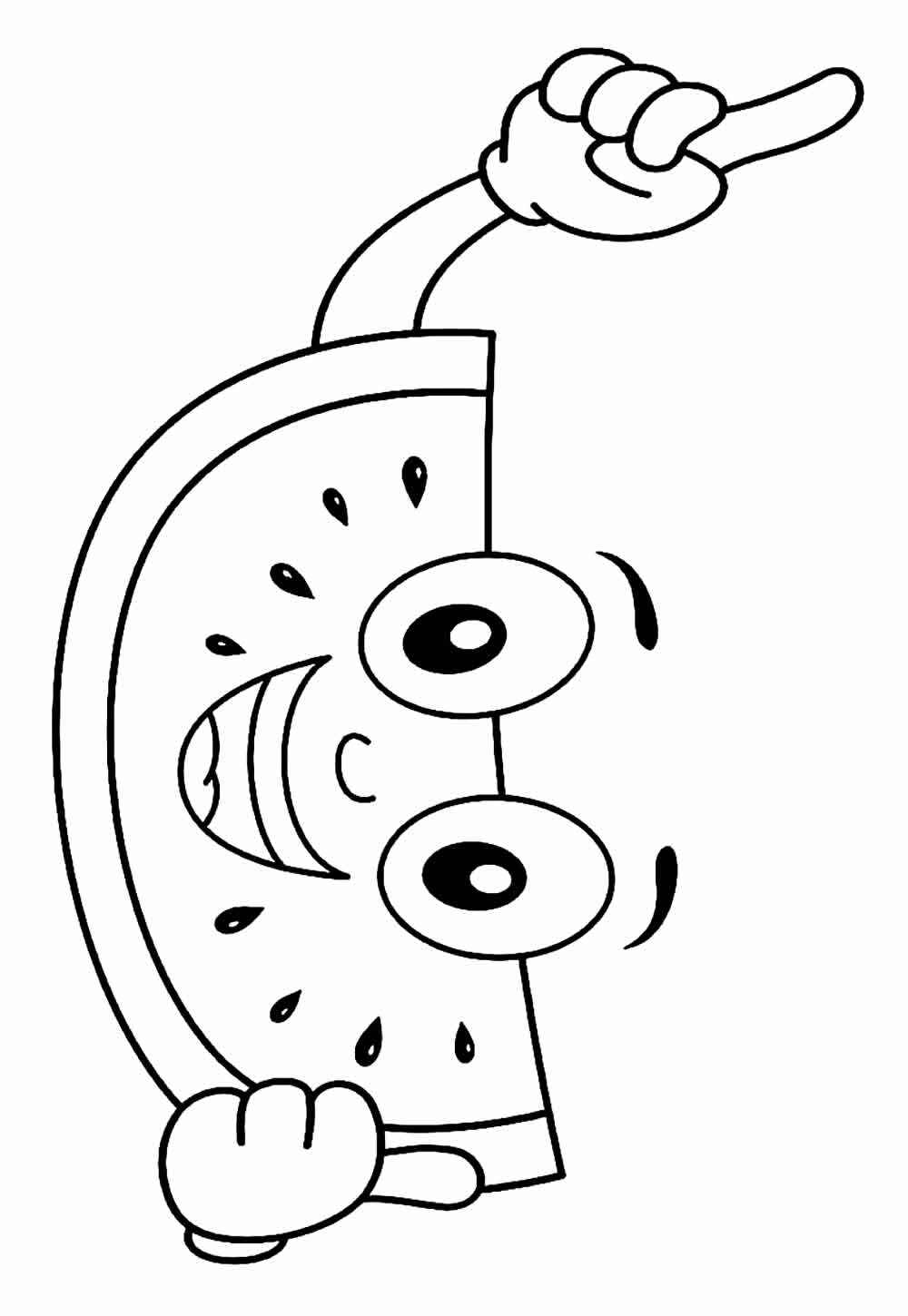 Wassermelone Ausmalbilder 358