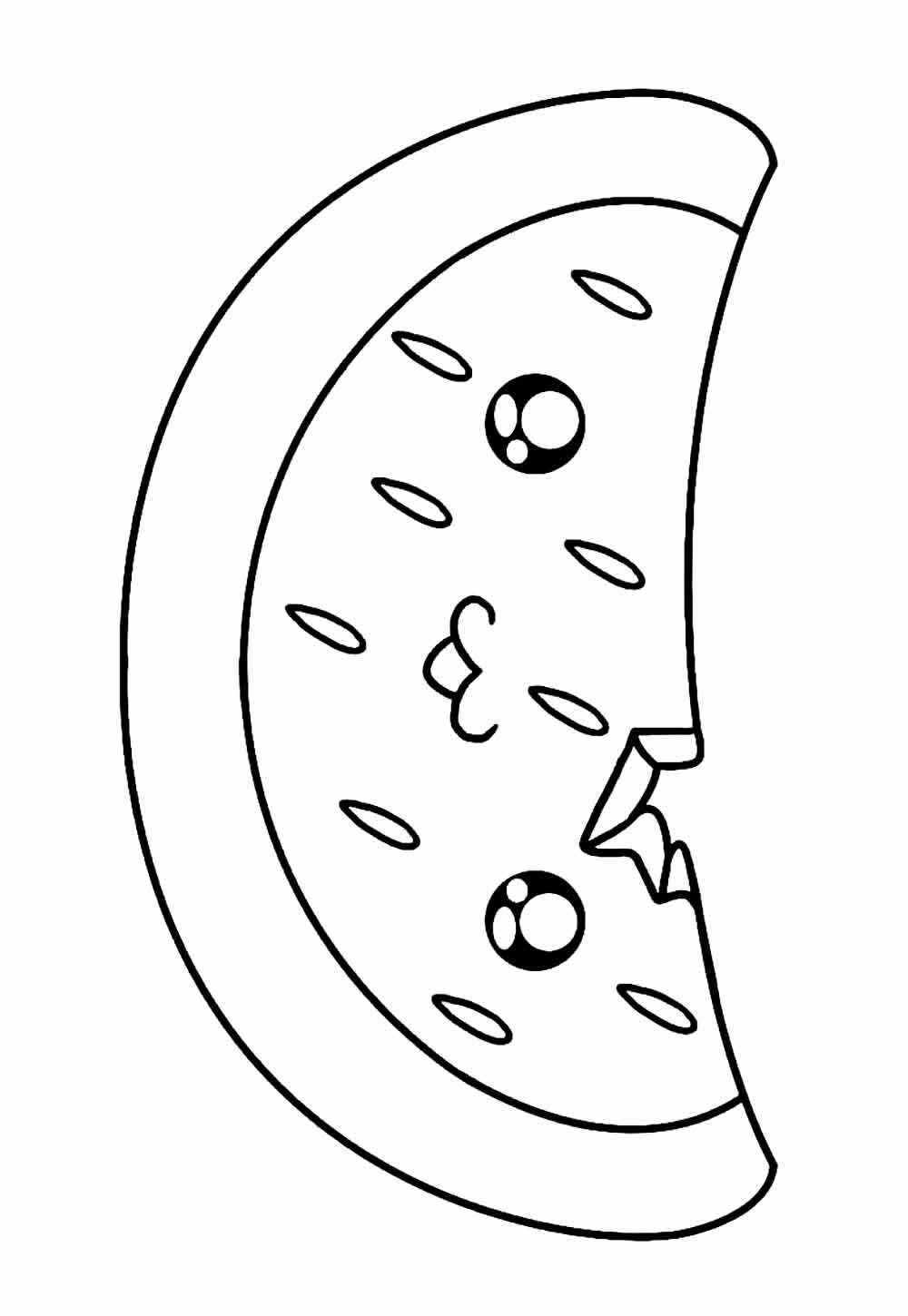 Wassermelone Ausmalbilder 391