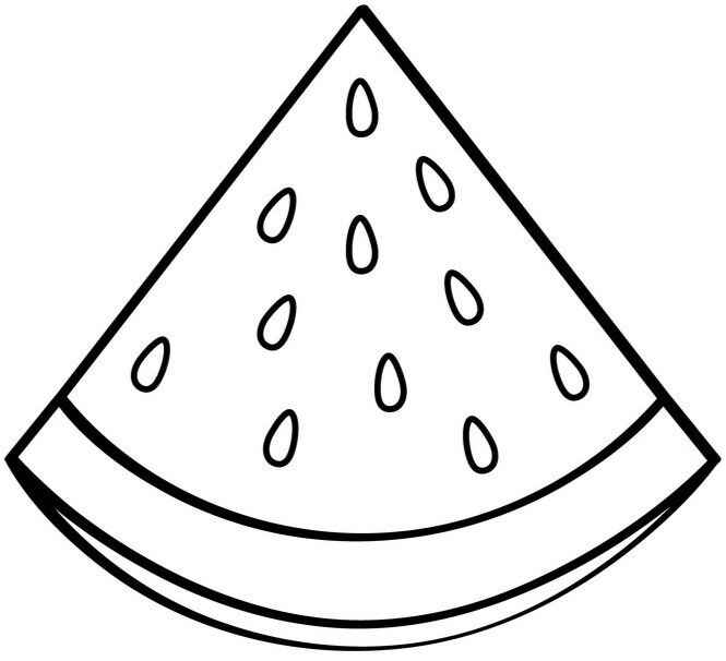 Wassermelone Ausmalbilder 568